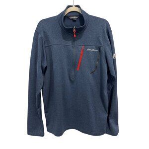 Eddie Bauer First Ascent Half Zip Pullover Tall Large Long Sleeve Fleece Outdoor